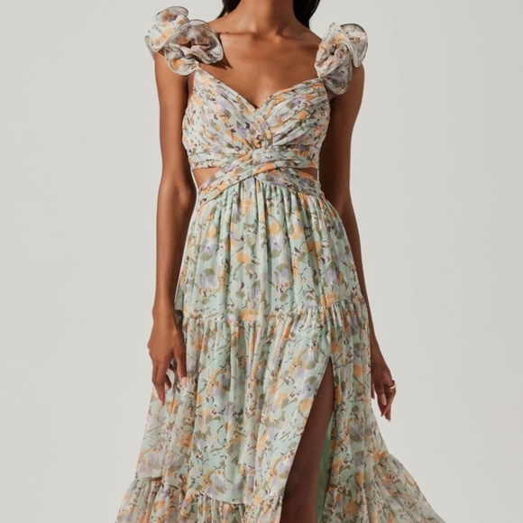 ASTR The Label Fritillaria Maxi Dress Size L